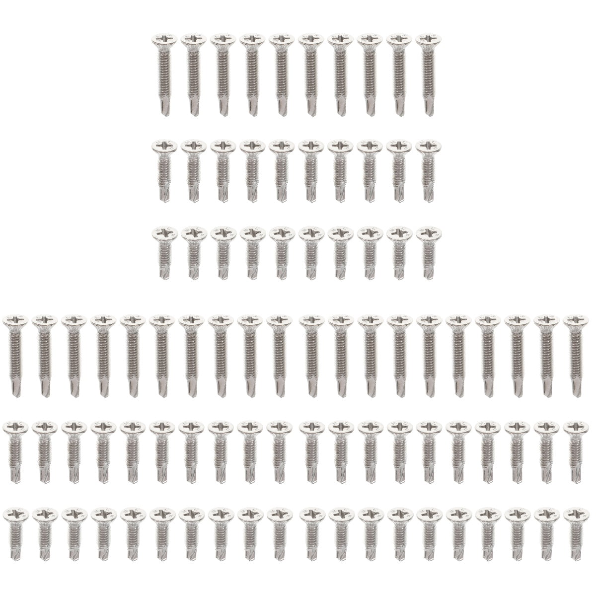 3 Sets Self Tapping Screws for Metal Curtain Rod Mount Tek Screws