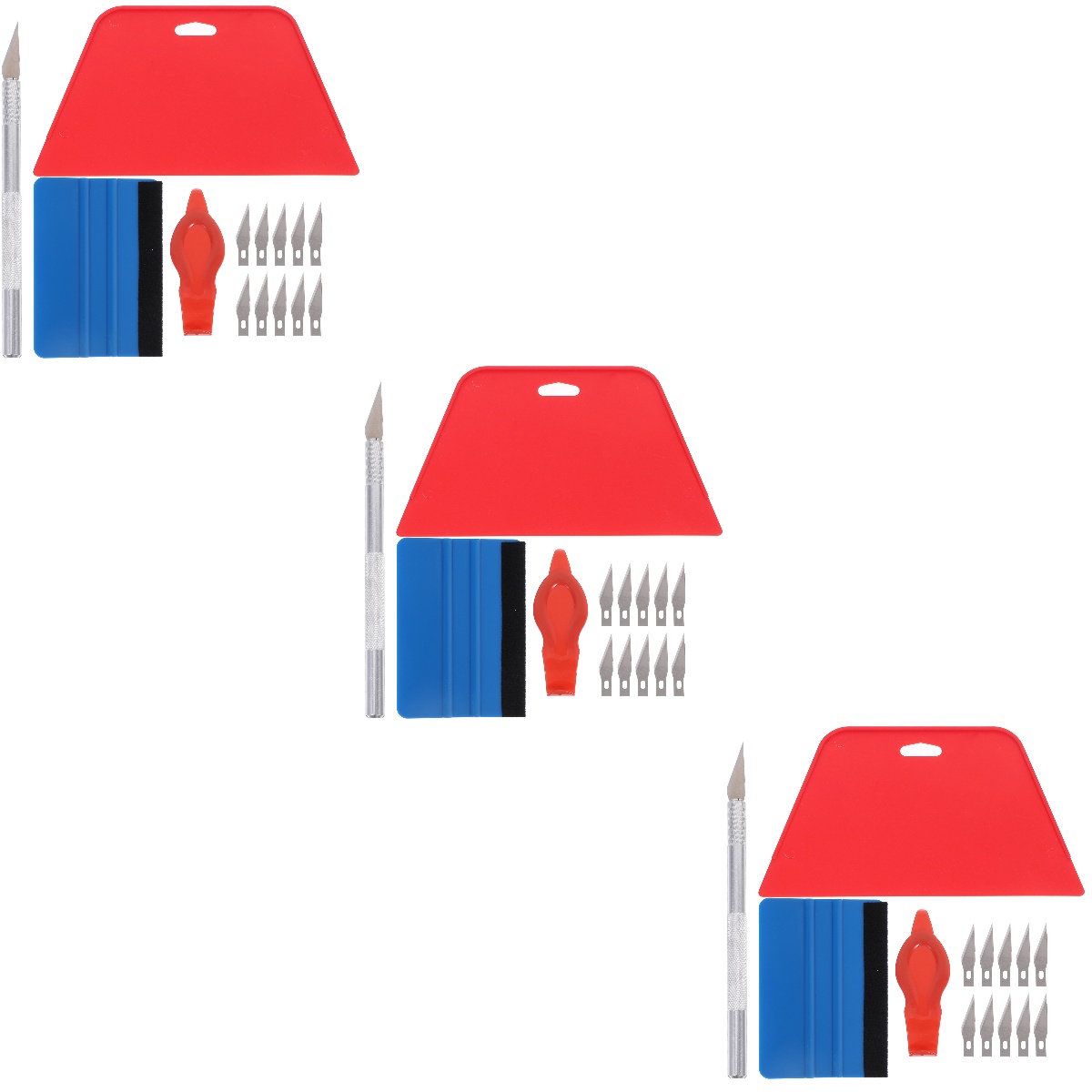 3 Sets Smoothing Tool Car Window Film Tools Wallpaper Application