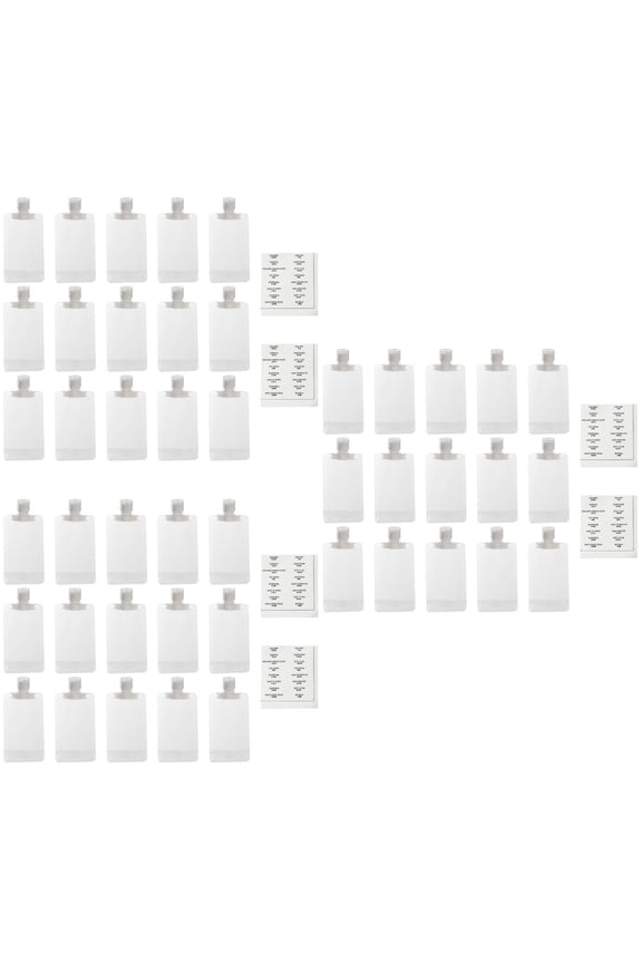 3 Sets Squeeze Pouch Cosmetics Travel Bag Sub-packing Bags Miss 16.5x7.8cm