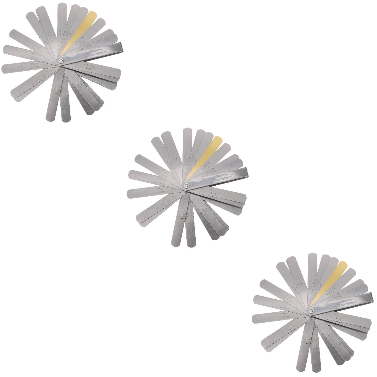 3 Sets Super Gauge Xl Stainless Steel Feeler Filler Gap Measuring Tool