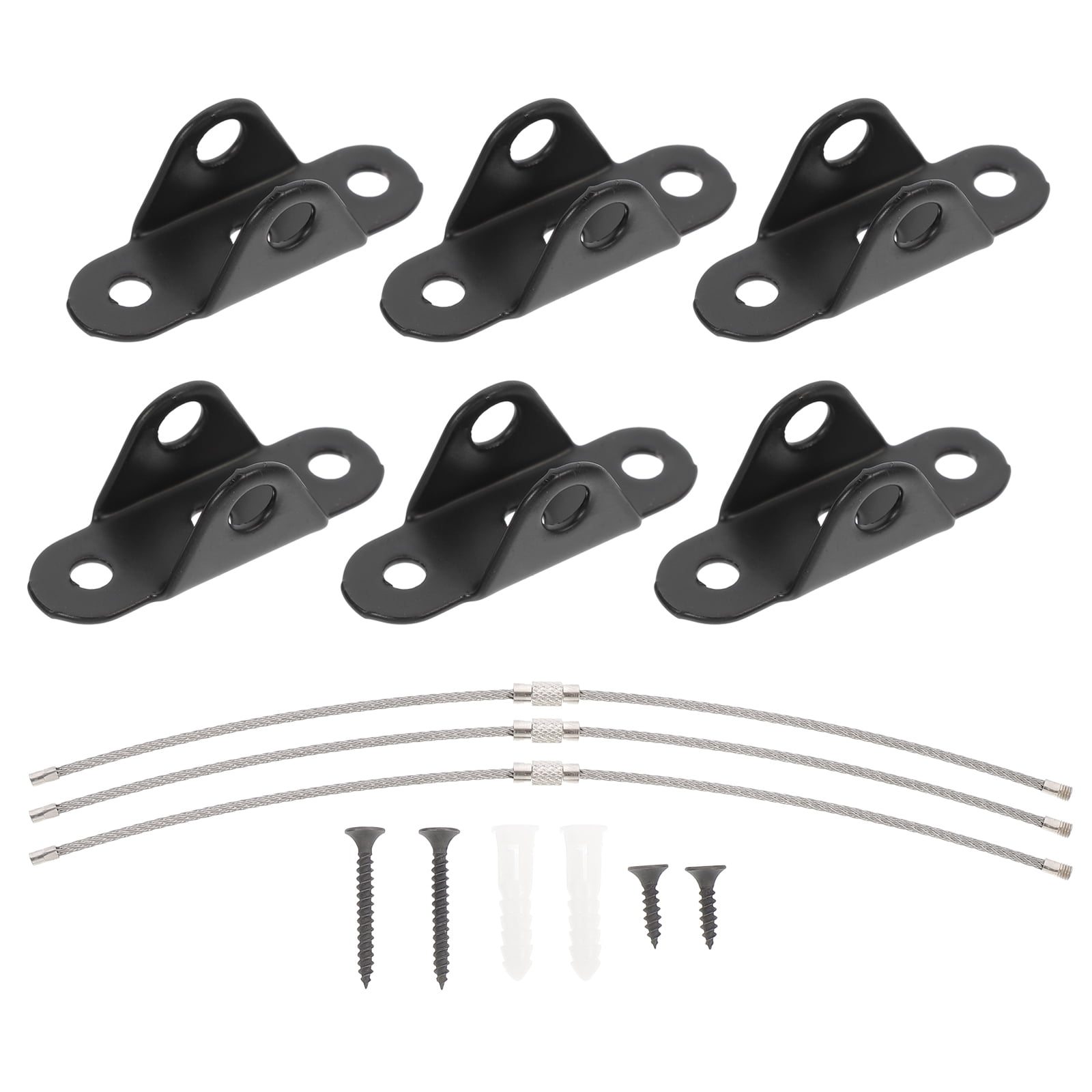 3 Sets Tip Resistant Furniture Brackets Baby Proofing Strap Tv Stand