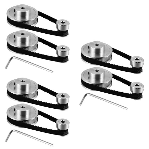 LOLIPPYY Synchronous Wheel Printer Supplies Silver Durable Pulley 3Sets