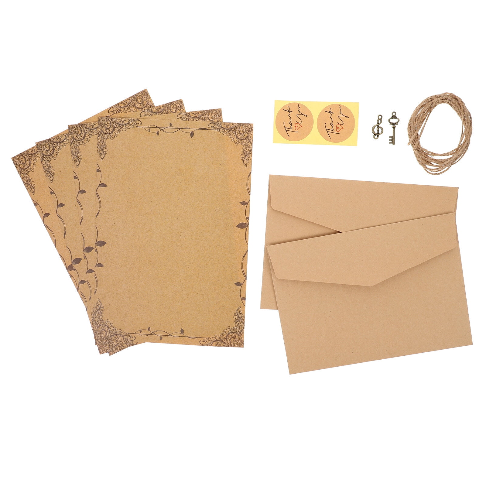 GRIRIW 3 Sets Vintage Stationery Envelope Student Writing Paper Letter  Writing Paper Antique Letter Papers Vintage Envelopes Brown Paper Bags  Envelope