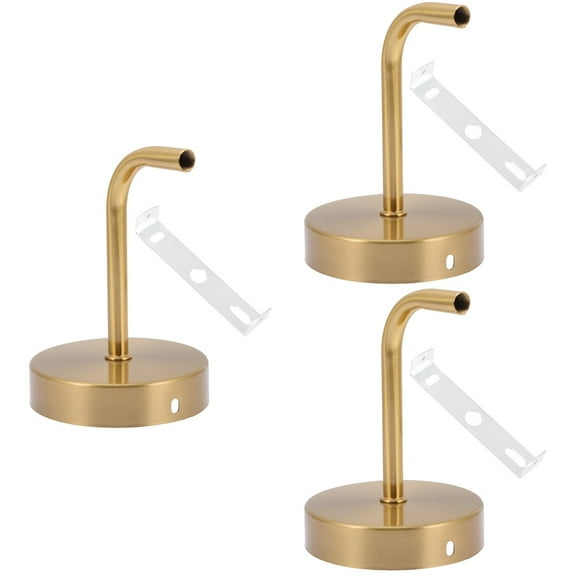 unbranded 3 Sets Wall Light Pole Wrought Iron Elbow Lamp Holder Household Lamp Support