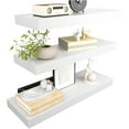 thumbnail image 1 of 3 Sets Wall Mounted Floating Shelves，Storage Shelves, Perfect for Bedroom, Bathroom, Living Room and Kitchen Storage, 1 of 13
