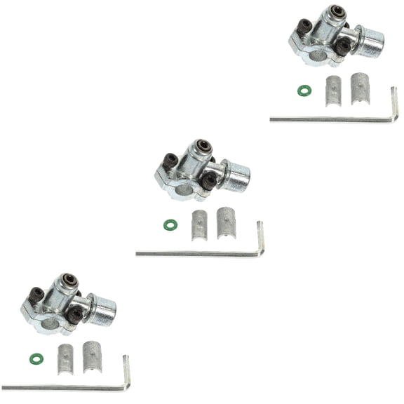 SWETRACE Swetrace Plated Silver Zinc Alloy Piercing Valve for Small Refrigerators, Durable and Precise, 3Sets