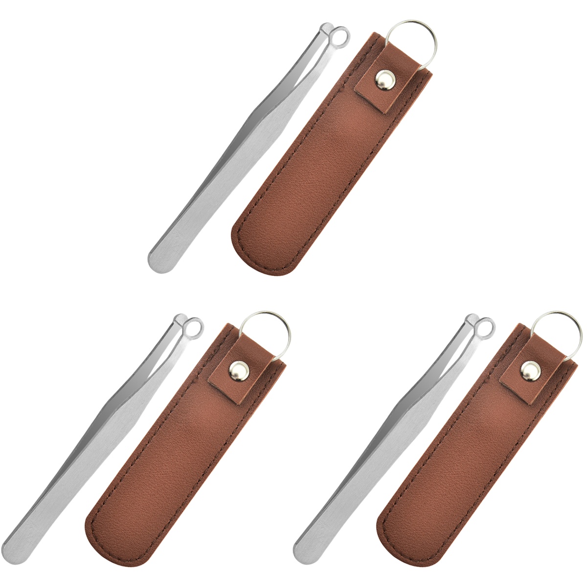 3 Sets of Nose Hair Trim Tools Nasal Clipper Nose Hairs Trimming Tool