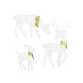 thumbnail image 1 of 3 Sets of Reindeer Family Lighted 2D Christmas Deer Decoration Warm Yellow Light 3 Lighting Modes Buck Doe Fawn Indoor Outdoor Christmas Decoration, 1 of 1