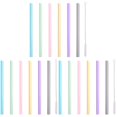 thumbnail image 1 of 3 Sets of Reusable Straws Multi-function Straws Household Smoothie Straws (Random Color), 1 of 6