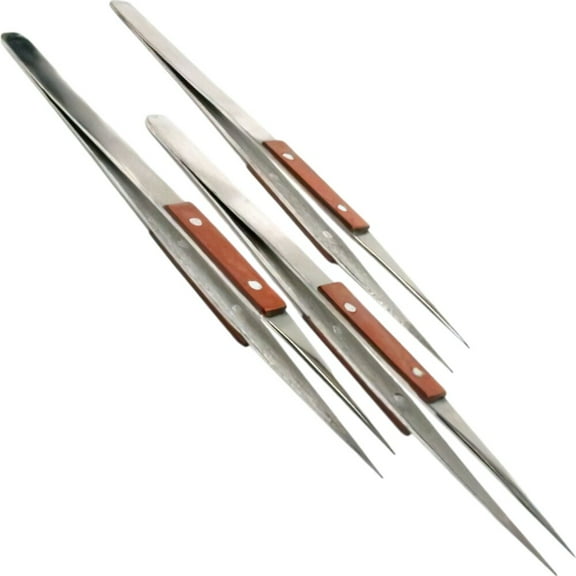 3 Sharp Tip Tweezers Jeweler Watchmaker Jewelry Beading Soldering Repair Tool