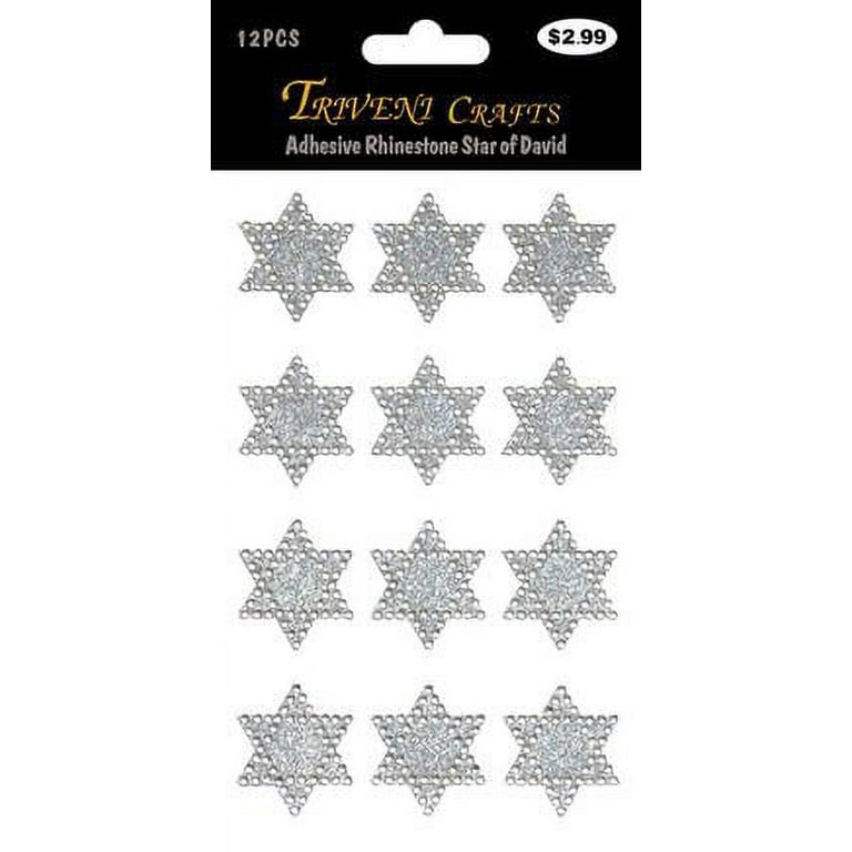 3 Sheet Adhesive Rhinestone Star Stickers For Crafts Making 