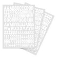 3 Sheets 1 Inch White Iron On Heat Transfer Letters and Numbers 504
