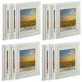 thumbnail image 1 of Studio Decor 3 Sheets (12 total) 8" x 10" White Frame with Mat - Includes Pre-attached Hanging Hardware, Horizontal or Vertical Display - Bulk 4 Pack, 1 of 7
