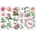 thumbnail image 1 of 3 Sheets 3 Styles PVC Waterproof Decorative Stickers Self Adhesive Decals for Furniture Decoration June Rose 300x150mm 1 sheet/style, 1 of 7