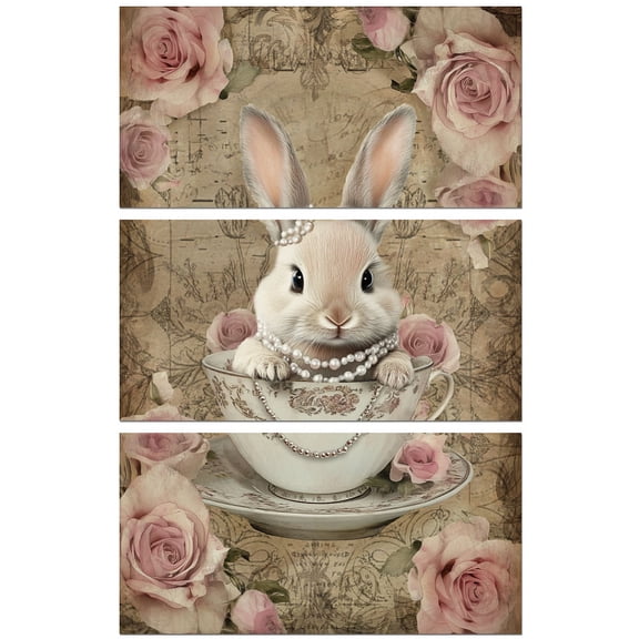 3 Sheets 3 Styles PVC Waterproof Decorative Stickers Self Adhesive Decals for Furniture Decoration Rabbit 300x150mm 1 sheet/style diy