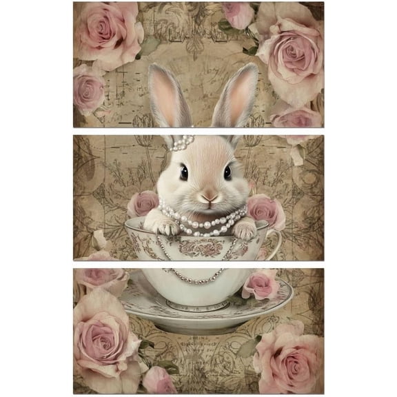 3 Sheets 3 Styles PVC Waterproof Decorative Stickers Self Adhesive Decals for Furniture Decoration Rabbit 300x150mm 1 sheet/style for DIY