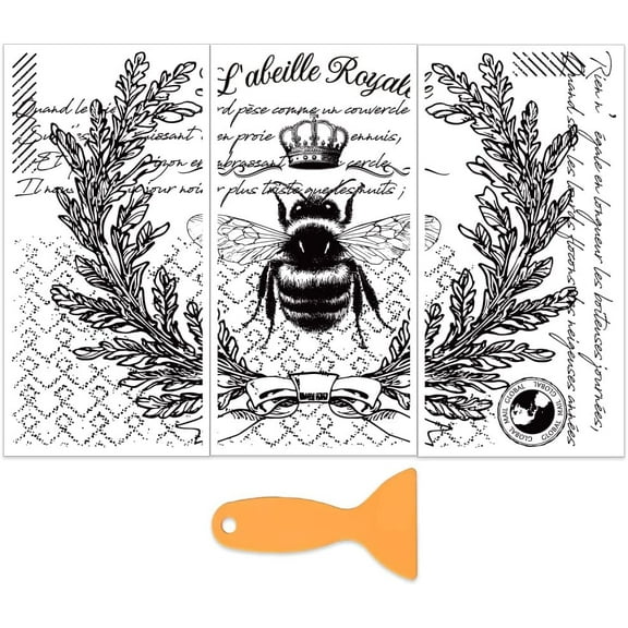 3 Sheets 3 Styles PVC Waterproof Decorative Stickers for Furniture Decoration Horse Self Adhesive Floral Decals 300x150mm 1 sheet/style