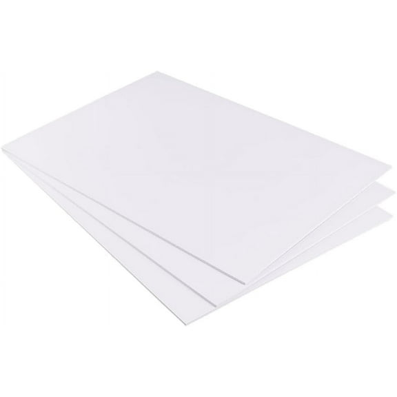 3 Sheets 3mm White Foam Sheets Lightweight Rigid Foam 11.8x15.7 Inch Foam Rubber Mats for Crafts DIY Supplies Mounting Crafts Modelling Art Display for DIY