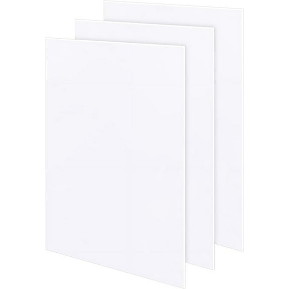 3 Sheets 3mm White Foam Sheets Lightweight Rigid Foam 11.8x15.7 Inch Foam Rubber Mats for Crafts DIY Supplies Mounting Crafts Modelling Art Display