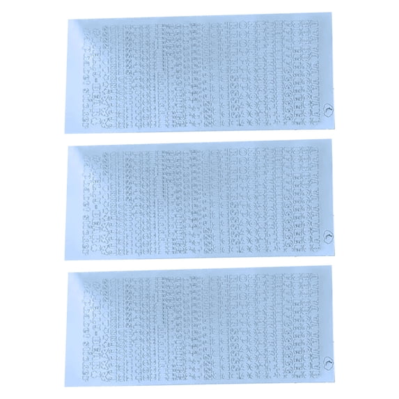 3 Sheets Alphabets Sticker Letter Sticker Korean Sticker Decorative ...