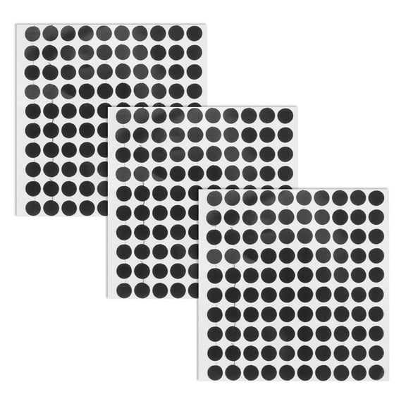 3 Sheets Black Billiard Point Stickers Black Spots Locator Stickers Snooker Pool Accessories