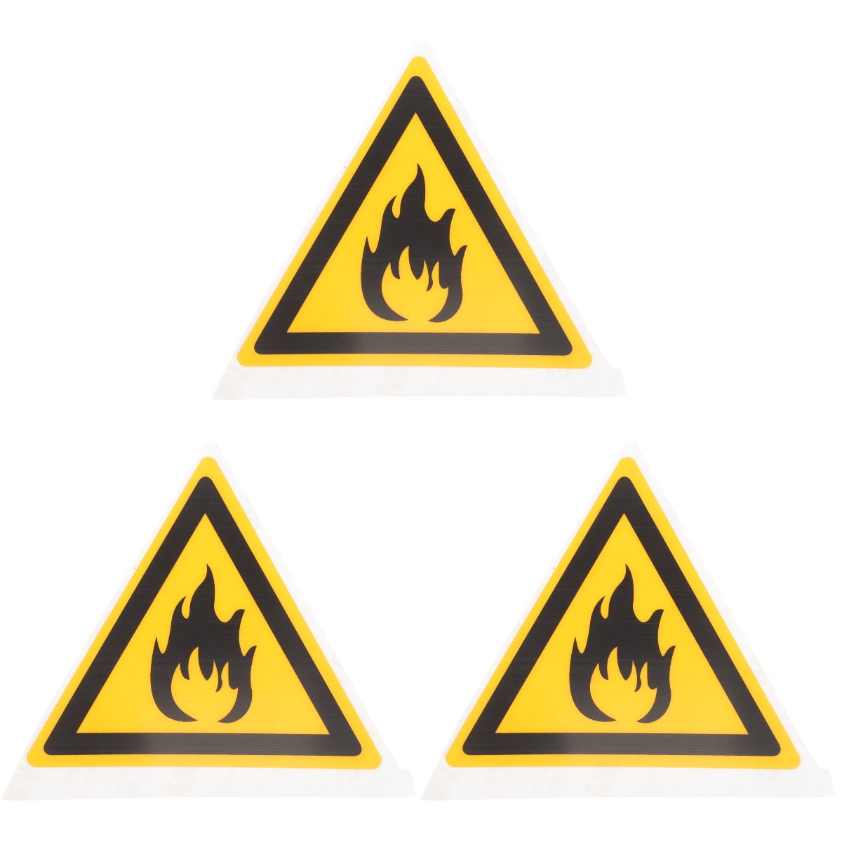 3 Sheets Flammable Warning Sign Safe Warning Label Warning Sign for