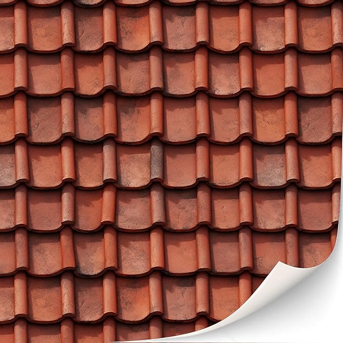 3 Sheets SelfAdhesive Roof Tiles and Shingles for Dollhouses Scale 1