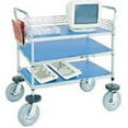 thumbnail image 1 of 3 Shelf Computer & Instrument Cart, Chrome - 24 x 36 x 44 in., 1 of 1