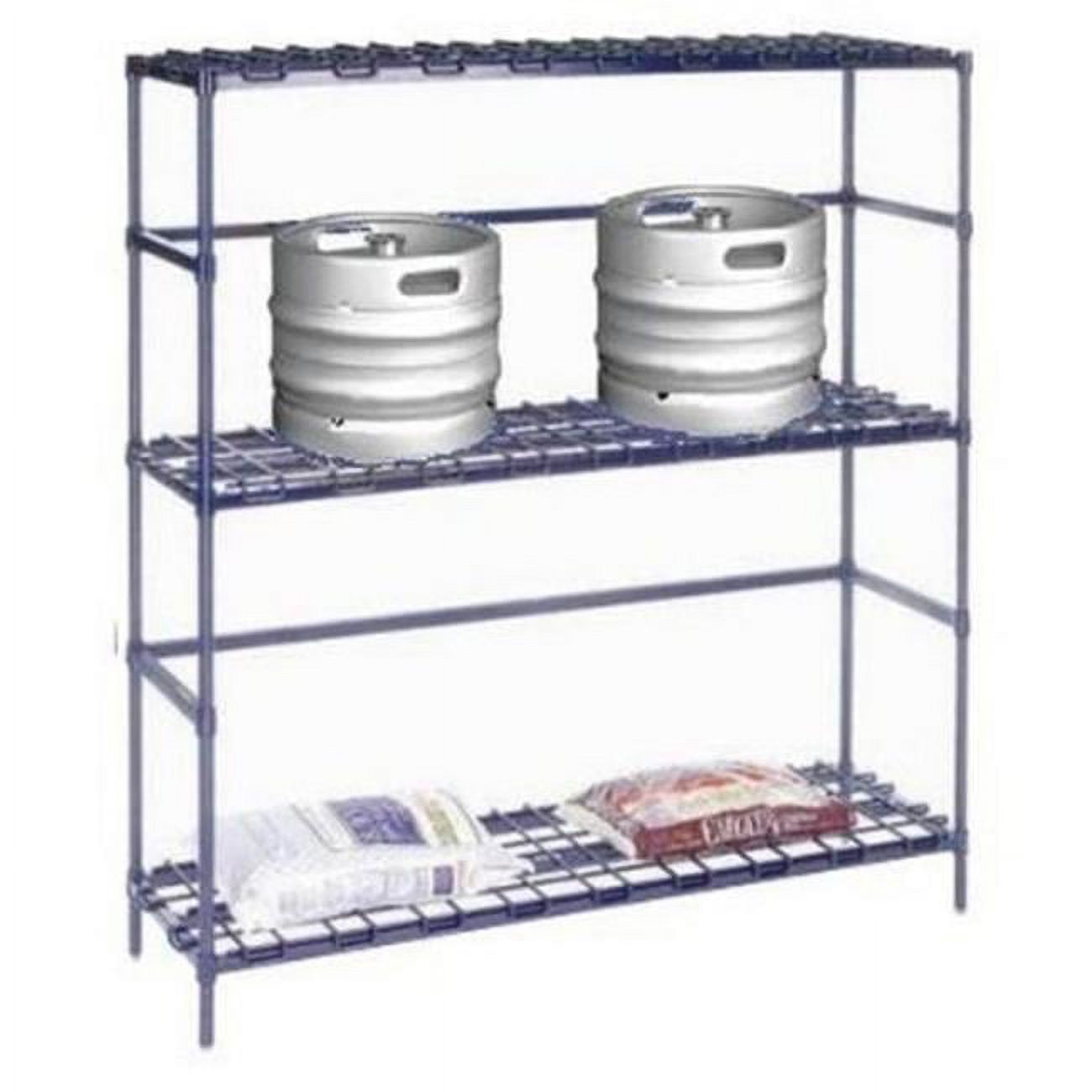 Collection Vessel Rack 3 Shelf Container Rack- Nexelon - 18 x 48 x 63 in. - Walmart.com