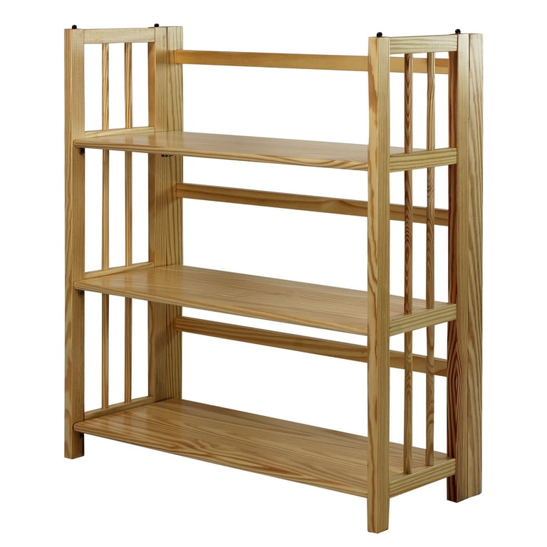 3-Shelf Folding Stackable Bookcase 35
