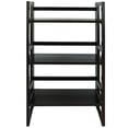 thumbnail image 1 of 3-Shelf Folding Student Bookcase 20.75" Wide-Espresso, 1 of 11