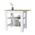 thumbnail image 1 of 3-Shelf Kitchen Island,Storage Island with Open Shelf, 1 of 5