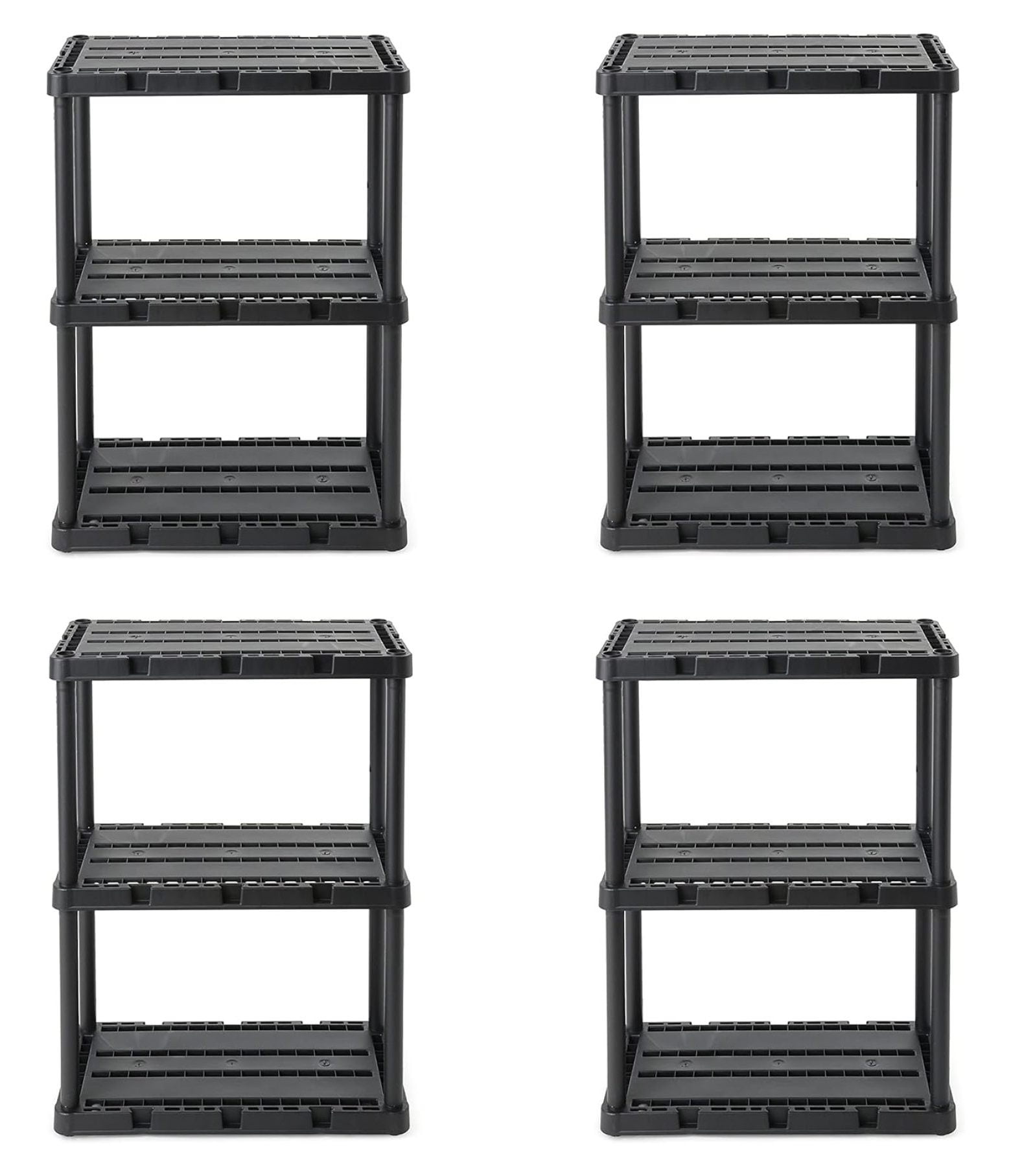 3 Shelf KnectAShelf Solid Light Duty Storage Unit 24 x 12 x 33