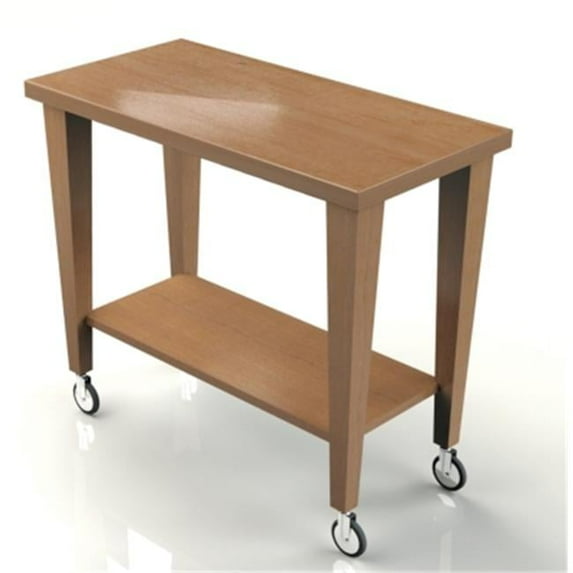 3-Shelf Open Service Cart with Tapered Leg
