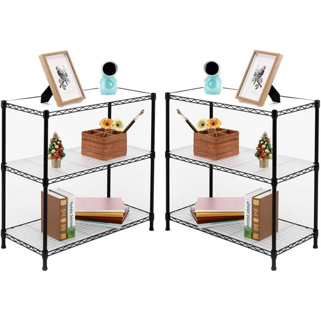 3Shelf Shelving Unit with 3Shelf Liners 36" W X 16" D X 36" H