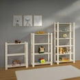 thumbnail image 1 of 3 Shelf Slatted Storage Unit White | Furniture Dash, 1 of 4