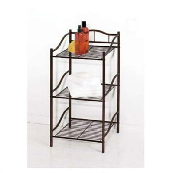 3 Shelf Storage Tower - Oil Rubbed Bronze