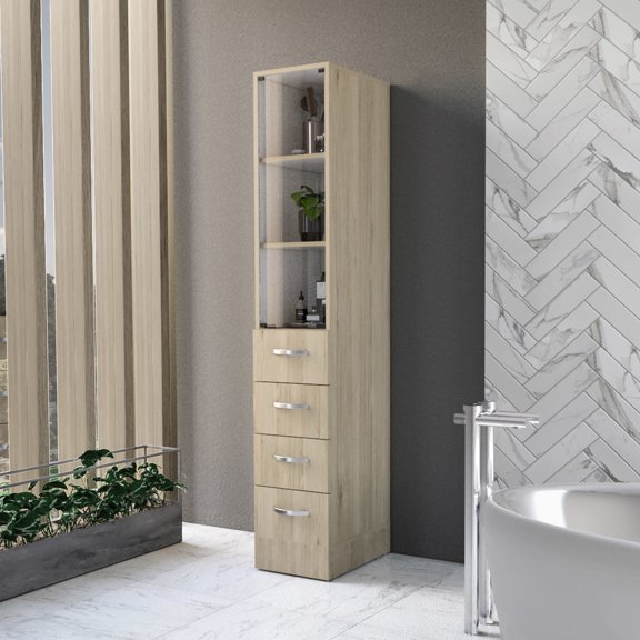 3 Shelves for Easy Access to Items - Organized Storage in Living Area