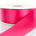 thumbnail image 1 of 3" Shocking Pink Double Faced Satin Ribbon 25 Yards, 1 of 2