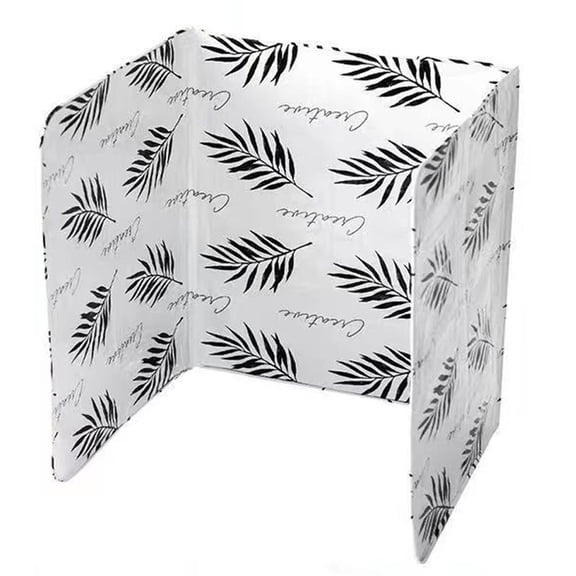 3-Sided Foldable Aluminum Foil Splatter Guard - Oil-Proof Stove Top Baffle for Kitchen, Heat-Resistant & Easy-Clean