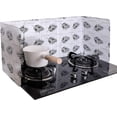 thumbnail image 1 of 3 Sided Splatter Guard Foldable Grease Splatter Screen for Frying Pan Aluminum Foil Splash Guard for Stove Top Oil Splash Insulation Block Barrier for Cooking Kitchen Restaurant Use, 1 of 7