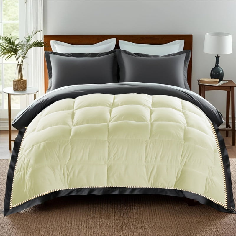 3 Sided Zipper Duvet Cover Set Easy to Use Home & Hotel Soft Microfiber 3 PCS 1-Duvet Cover & 2- Pillow Sham No Comfoter Oversized King_98 X 120 Inch