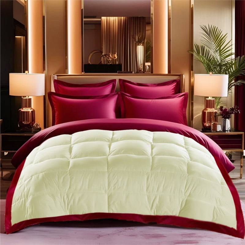 3 Sided Zipper Duvet Cover Set Easy to Use Home & Hotel Soft Microfiber 3 PCS 1-Duvet Cover & 2- Pillow Sham No Comfoter Queen_ 90 X 90 Inch