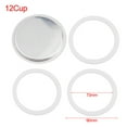 3 Silicone Seals And 1 Aluminum Filter for Espresso Pot Moka Pot