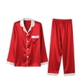 thumbnail image 1 of 3. Silky Christmas Family Pajamas Set, Sleepwear, Coordinated Holiday Matching Outfits for Everyone, 1 of 6