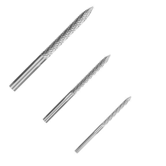 3Pcs Carbide Tire Repair Bits Hard Alloy Steel for Cars, Trucks & Motorcycles