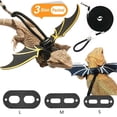 thumbnail image 1 of 3-Size Complete Reptile Harness & Leash Set with Leather Wings (S/M/L) - Adjustable Escape Proof Vest for Bearded Dragon, Lizard, Chameleon, Small Pets Walking-gold, 1 of 1