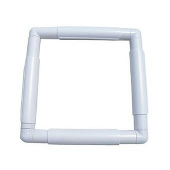 3 Size Plastic Handheld Square Shape Embroidery Plastic Frame Hoop Cross Stitch Tool White Stitching Cloth Support Frames DIY