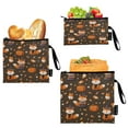 thumbnail image 1 of 3 Size Reusable Food Storage Bags Set Airtight Zipper Closure Lunch Snacks Travel Organizer Cute Foxes in Cute Costumes, 1 of 8