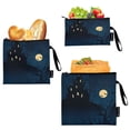 thumbnail image 1 of 3 Size Reusable Food Storage Bags Set Airtight Zipper Closure Lunch Snacks Travel Organizer Halloween Background Design Element, 1 of 8